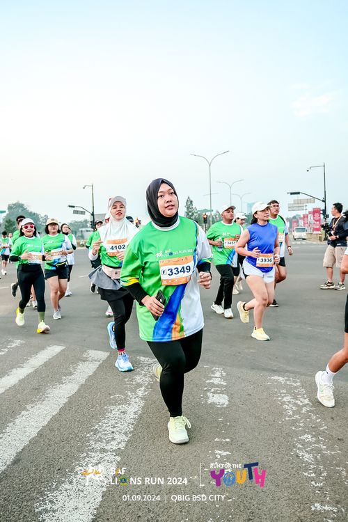 Race photo from BAF LIONS RUN 2024