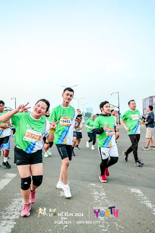 Race photo from BAF LIONS RUN 2024