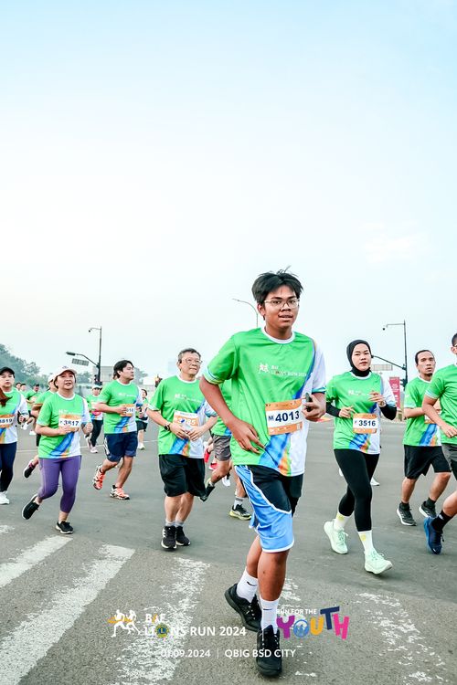 Race photo from BAF LIONS RUN 2024