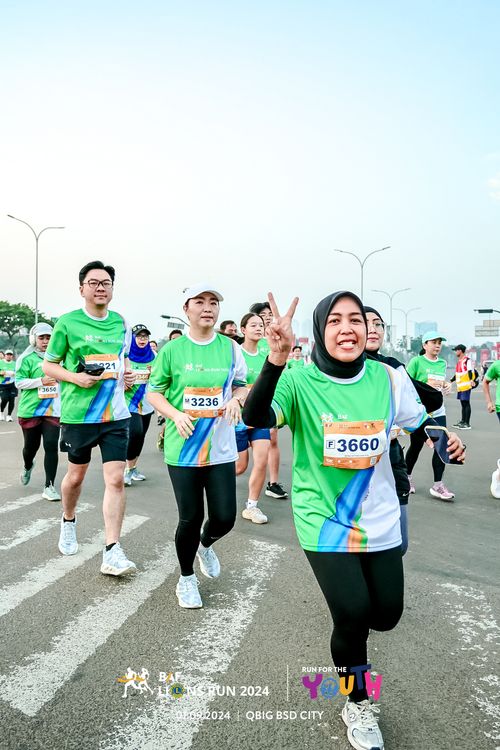 Race photo from BAF LIONS RUN 2024