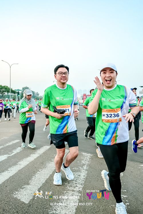Race photo from BAF LIONS RUN 2024