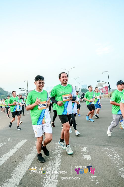Race photo from BAF LIONS RUN 2024