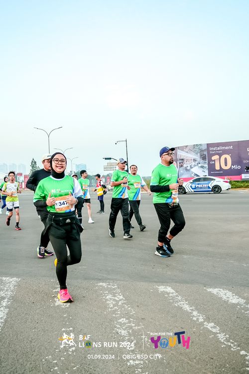 Race photo from BAF LIONS RUN 2024
