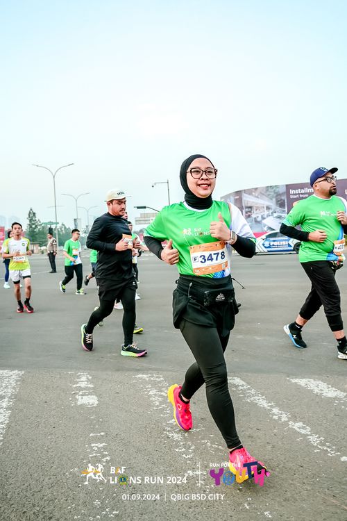 Race photo from BAF LIONS RUN 2024