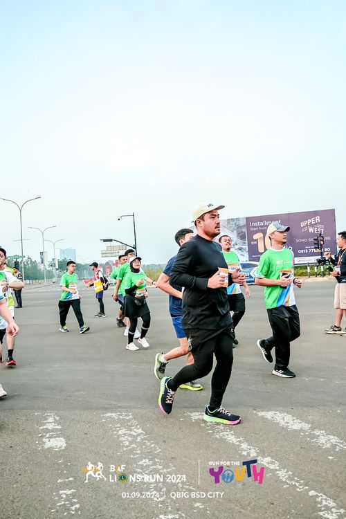 Race photo from BAF LIONS RUN 2024