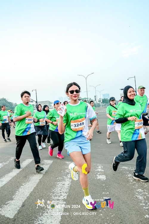 Race photo from BAF LIONS RUN 2024