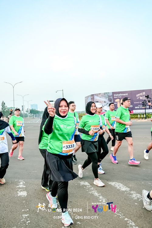 Race photo from BAF LIONS RUN 2024