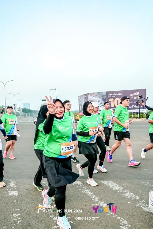 Race photo from BAF LIONS RUN 2024