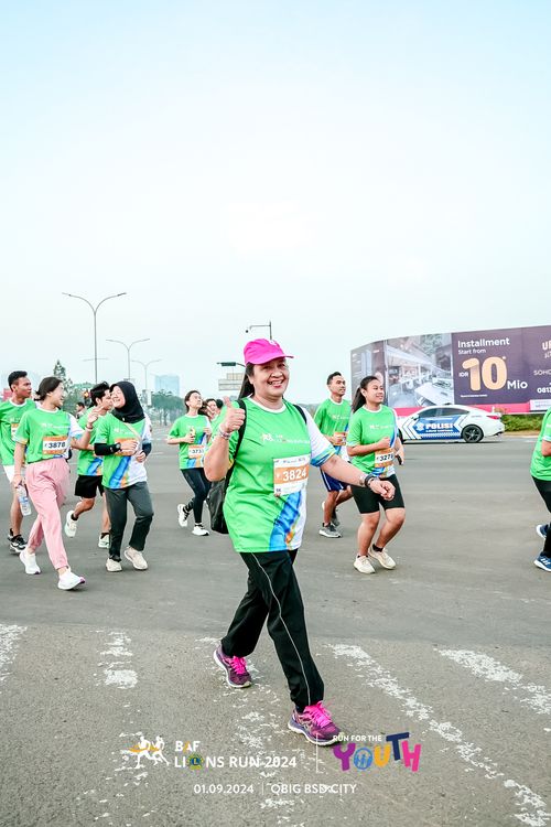 Race photo from BAF LIONS RUN 2024