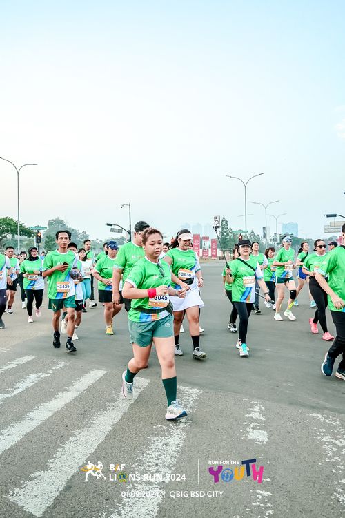 Race photo from BAF LIONS RUN 2024