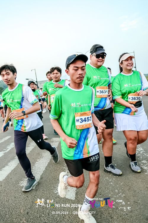 Race photo from BAF LIONS RUN 2024