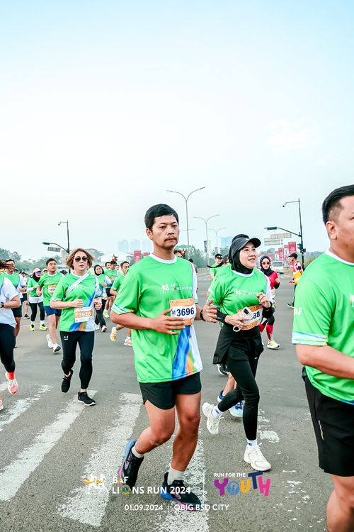 Race photo from BAF LIONS RUN 2024