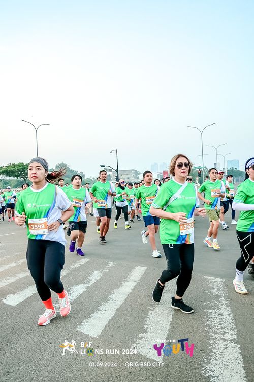 Race photo from BAF LIONS RUN 2024