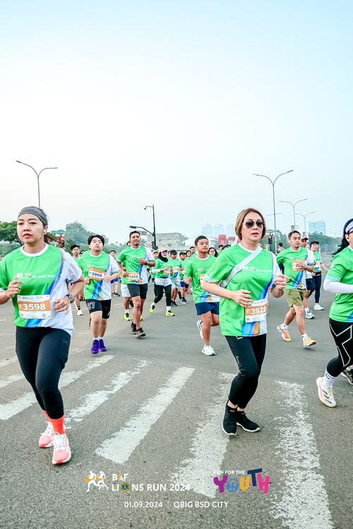 Race photo from BAF LIONS RUN 2024