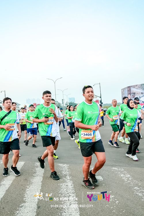Race photo from BAF LIONS RUN 2024
