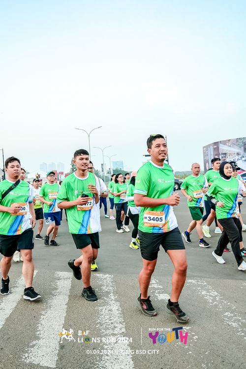 Race photo from BAF LIONS RUN 2024