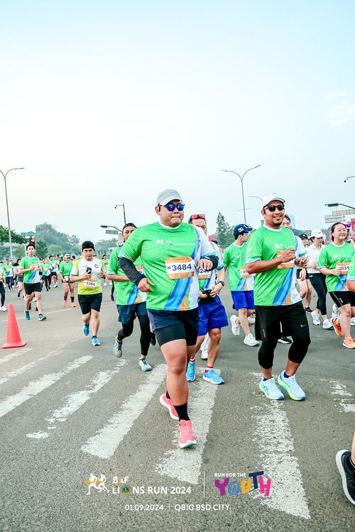 Race photo from BAF LIONS RUN 2024
