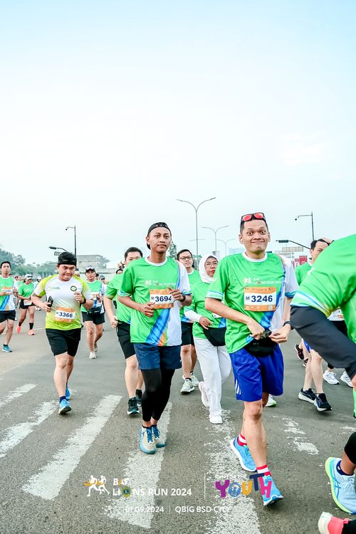 Race photo from BAF LIONS RUN 2024