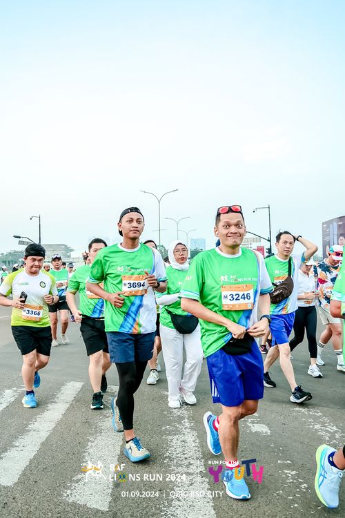 Race photo from BAF LIONS RUN 2024