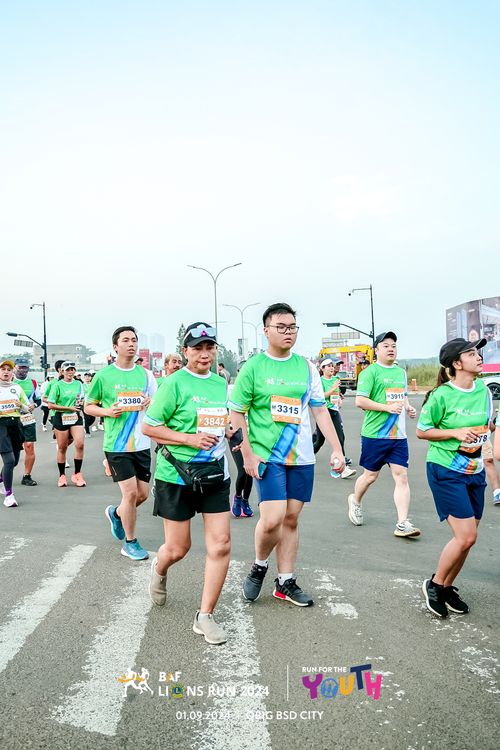 Race photo from BAF LIONS RUN 2024
