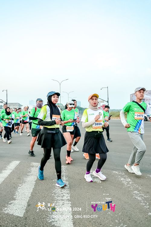 Race photo from BAF LIONS RUN 2024
