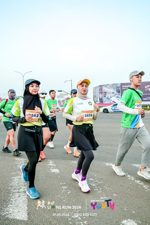 Race photo from BAF LIONS RUN 2024
