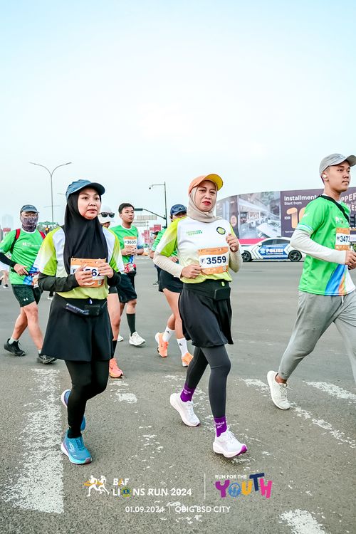 Race photo from BAF LIONS RUN 2024