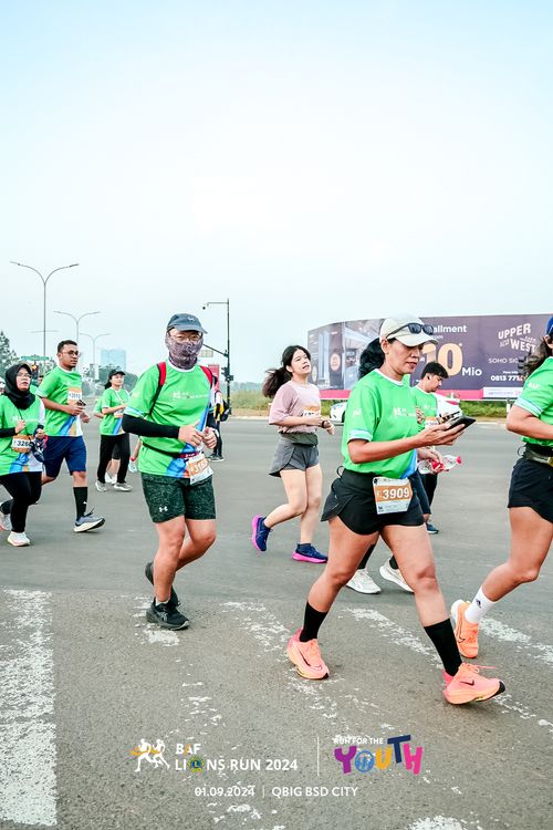 Race photo from BAF LIONS RUN 2024