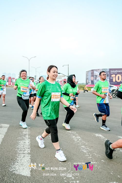 Race photo from BAF LIONS RUN 2024