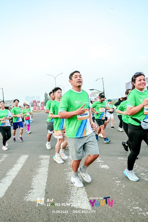 Race photo from BAF LIONS RUN 2024