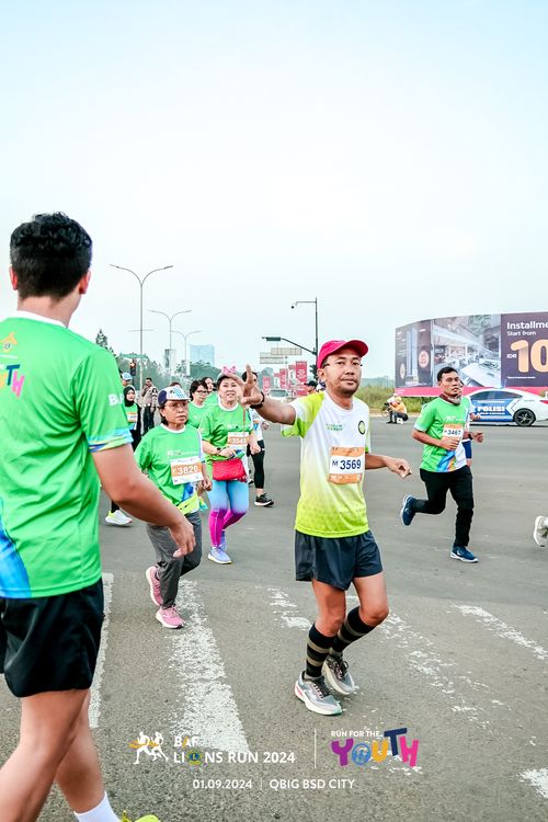 Race photo from BAF LIONS RUN 2024