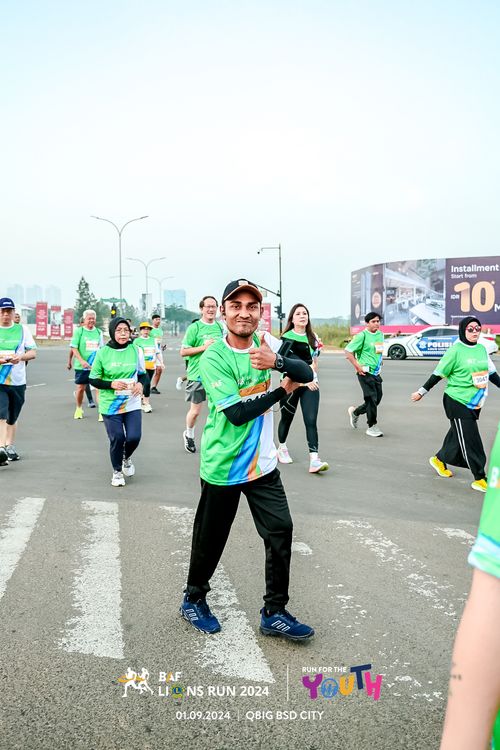 Race photo from BAF LIONS RUN 2024