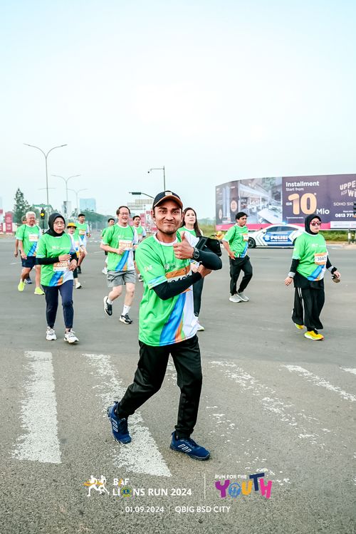 Race photo from BAF LIONS RUN 2024