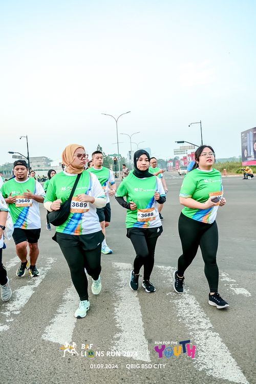 Race photo from BAF LIONS RUN 2024