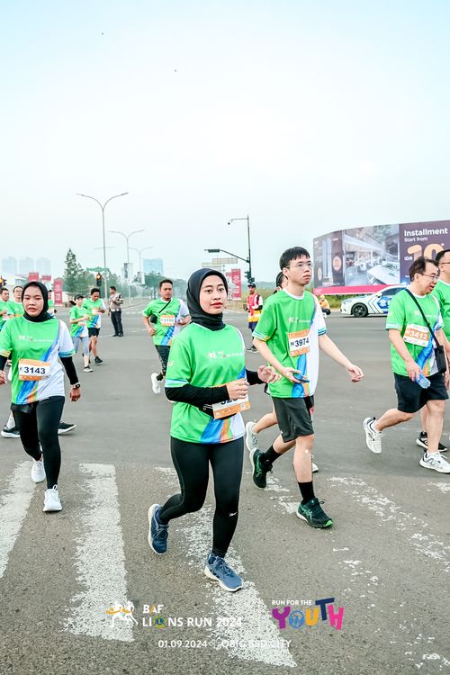 Race photo from BAF LIONS RUN 2024
