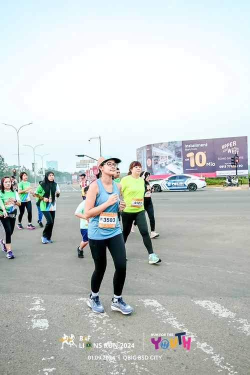 Race photo from BAF LIONS RUN 2024