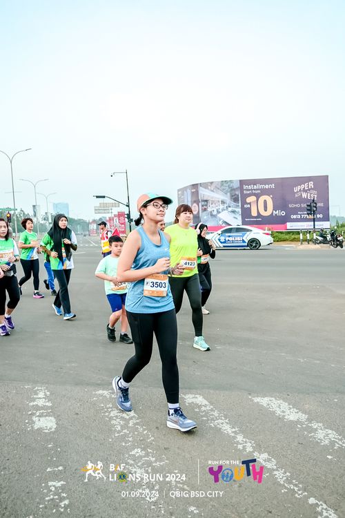 Race photo from BAF LIONS RUN 2024
