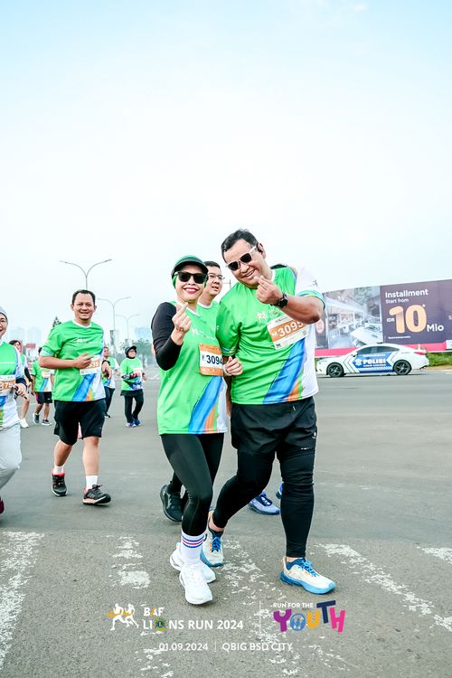 Race photo from BAF LIONS RUN 2024