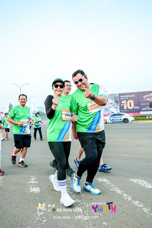 Race photo from BAF LIONS RUN 2024