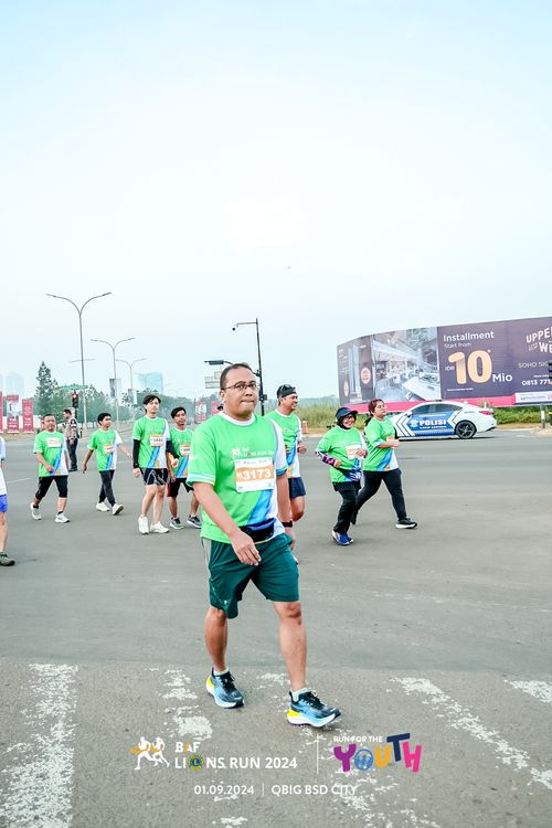 Race photo from BAF LIONS RUN 2024