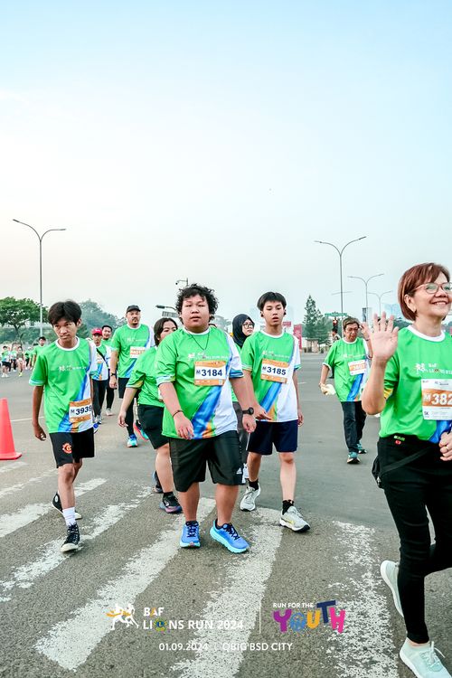 Race photo from BAF LIONS RUN 2024