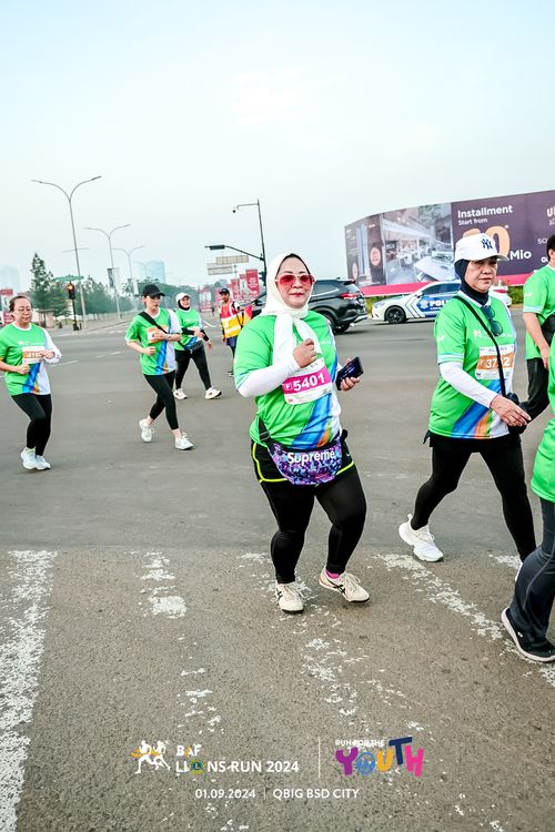Race photo from BAF LIONS RUN 2024