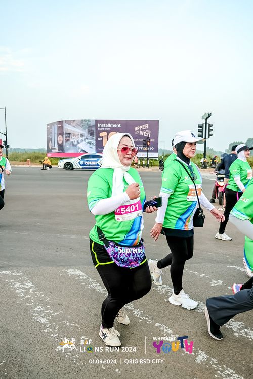 Race photo from BAF LIONS RUN 2024