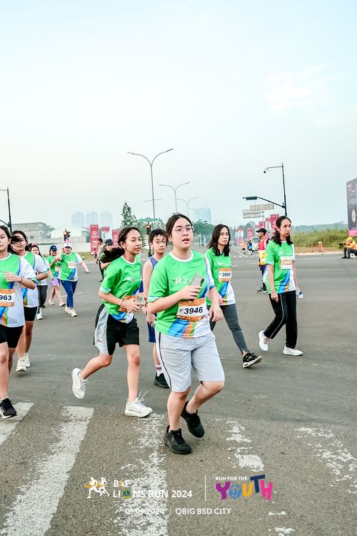 Race photo from BAF LIONS RUN 2024