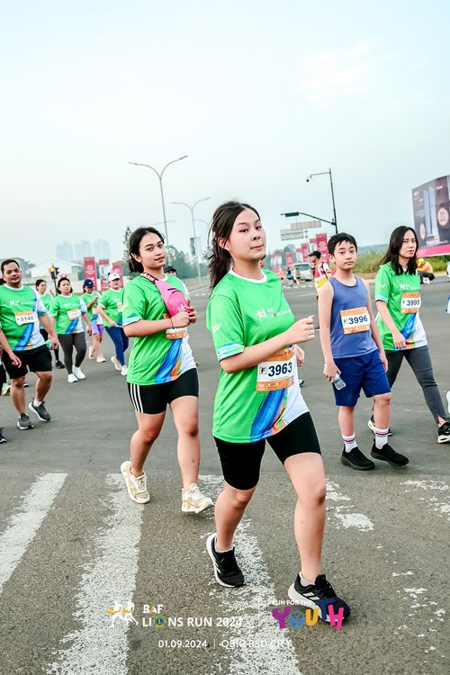 Race photo from BAF LIONS RUN 2024