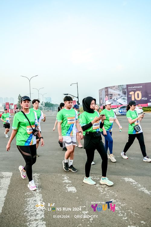 Race photo from BAF LIONS RUN 2024