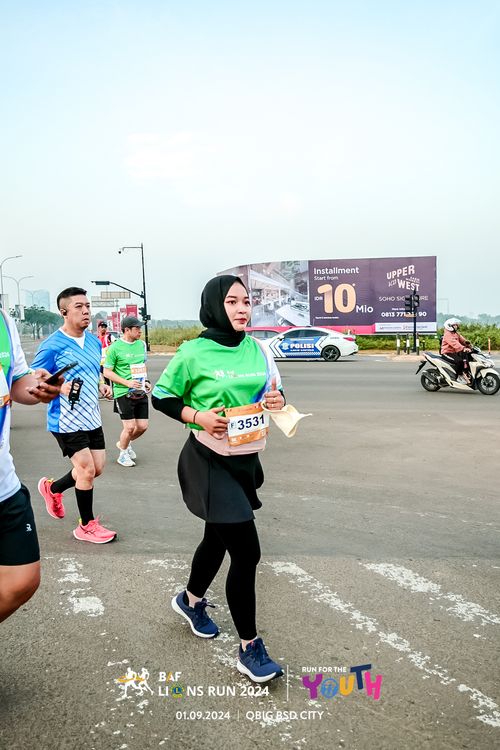Race photo from BAF LIONS RUN 2024