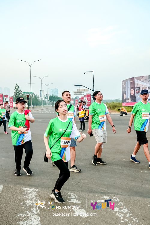 Race photo from BAF LIONS RUN 2024