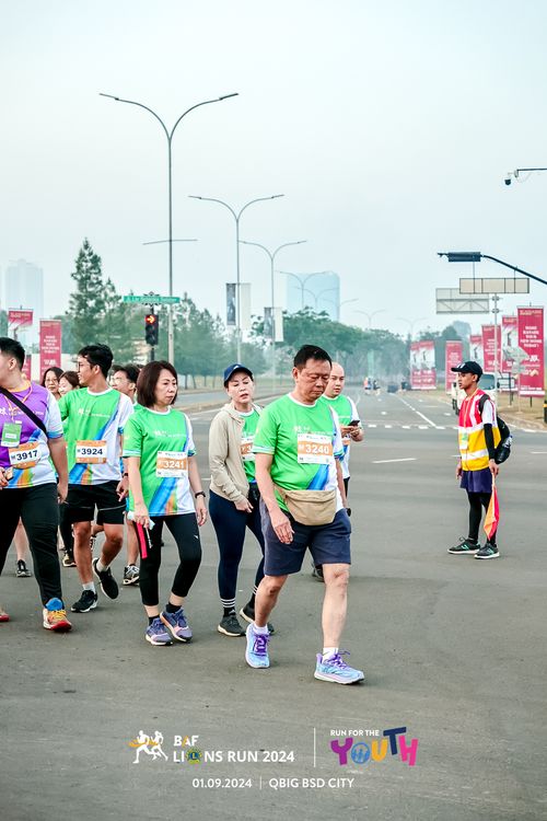 Race photo from BAF LIONS RUN 2024