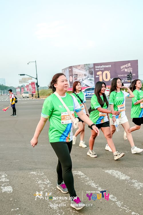 Race photo from BAF LIONS RUN 2024